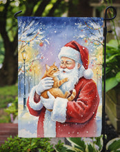 Load image into Gallery viewer, Red Ginger Cat with Santa Claus Garden Flag