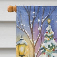 Load image into Gallery viewer, White Cat with Santa Claus House Flag