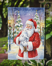 Load image into Gallery viewer, White Cat with Santa Claus Garden Flag