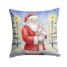 Load image into Gallery viewer, Sphynx Cat with Santa Claus Throw Pillow