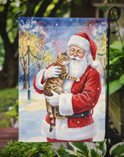 Load image into Gallery viewer, Spotted Tabby Brown Cat with Santa Claus Garden Flag