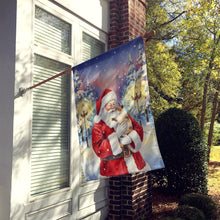 Load image into Gallery viewer, Tortie Point Cat with Santa Claus House Flag