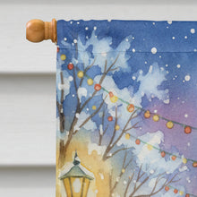 Load image into Gallery viewer, Tortoiseshell Cat with Santa Claus House Flag