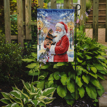Load image into Gallery viewer, Tortoiseshell Cat with Santa Claus Garden Flag