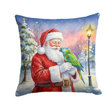 Load image into Gallery viewer, Amazon Parrot with Santa Claus Throw Pillow