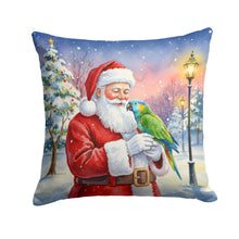 Load image into Gallery viewer, Amazon Parrot with Santa Claus Throw Pillow