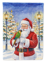 Load image into Gallery viewer, Black-Headed Caique with Santa Claus Garden Flag