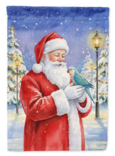 Load image into Gallery viewer, Blue Quaker with Santa Claus Garden Flag