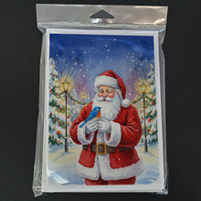 Load image into Gallery viewer, Bluebird with Santa Claus Greeting Cards Pack of 8