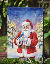 Load image into Gallery viewer, Bluebird with Santa Claus Garden Flag