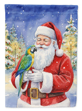Load image into Gallery viewer, Blue Fronted Amazon Parrot with Santa Claus House Flag