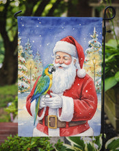 Load image into Gallery viewer, Blue Fronted Amazon Parrot with Santa Claus Garden Flag