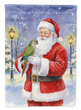 Load image into Gallery viewer, Brown Headed Pionus Parrot with Santa Claus Garden Flag