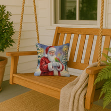 Load image into Gallery viewer, Budgerigar with Santa Claus Throw Pillow