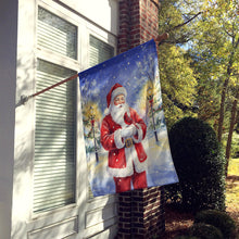 Load image into Gallery viewer, Cardinal with Santa Claus House Flag