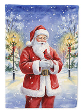 Load image into Gallery viewer, Cardinal with Santa Claus House Flag