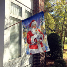 Load image into Gallery viewer, Cockatiel with Santa Claus House Flag
