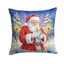 Load image into Gallery viewer, Cockatiel with Santa Claus Throw Pillow