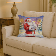 Load image into Gallery viewer, Cockatoo with Santa Claus Throw Pillow