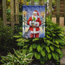 Load image into Gallery viewer, Double Yellow Headed Amazon Parrot with Santa Claus Garden Flag