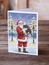 Load image into Gallery viewer, Eagle with Santa Claus Greeting Cards Pack of 8