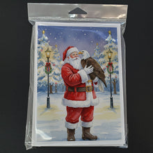 Load image into Gallery viewer, Eagle with Santa Claus Greeting Cards Pack of 8