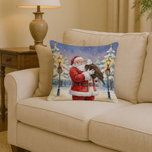 Load image into Gallery viewer, Eagle with Santa Claus Throw Pillow