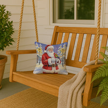 Load image into Gallery viewer, Eastern Rosella with Santa Claus Throw Pillow