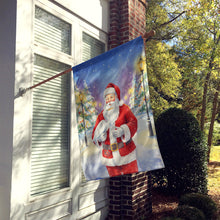 Load image into Gallery viewer, Egret with Santa Claus House Flag