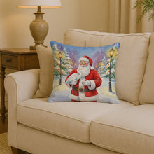 Load image into Gallery viewer, Egret with Santa Claus Throw Pillow