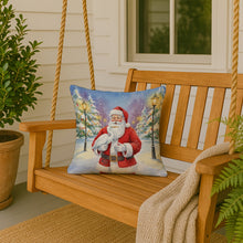 Load image into Gallery viewer, Egret with Santa Claus Throw Pillow