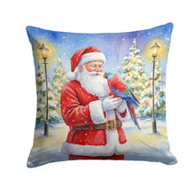 Load image into Gallery viewer, Female Eclectus with Santa Claus Throw Pillow