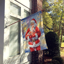 Load image into Gallery viewer, Flamingo with Santa Claus House Flag