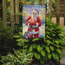 Load image into Gallery viewer, Flamingo with Santa Claus Garden Flag