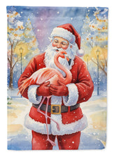 Load image into Gallery viewer, Flamingo with Santa Claus Garden Flag