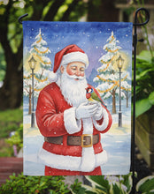 Load image into Gallery viewer, Gouldian Finch with Santa Claus Garden Flag