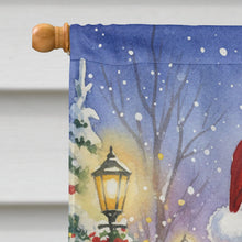 Load image into Gallery viewer, Green Quaker Parrot with Santa Claus House Flag