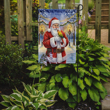 Load image into Gallery viewer, Green Cheeked Conure Parrot with Santa Claus Garden Flag