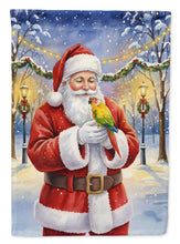 Load image into Gallery viewer, Green Cheeked Conure Parrot with Santa Claus Garden Flag