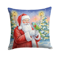 Load image into Gallery viewer, Hahn’s Macaw Parrot with Santa Claus Throw Pillow