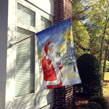 Load image into Gallery viewer, Hummingbird with Santa Claus House Flag