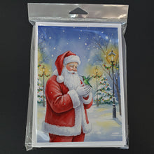 Load image into Gallery viewer, Hummingbird with Santa Claus Greeting Cards Pack of 8