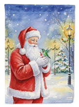 Load image into Gallery viewer, Hummingbird with Santa Claus Garden Flag