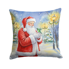 Load image into Gallery viewer, Hummingbird with Santa Claus Throw Pillow
