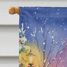 Load image into Gallery viewer, Hyacinth Macaw with Santa Claus House Flag
