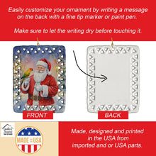 Load image into Gallery viewer, Jenday Conure with Santa Claus Porcelain Ornament