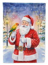 Load image into Gallery viewer, Jenday Conure with Santa Claus Garden Flag
