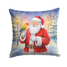 Load image into Gallery viewer, Jenday Conure with Santa Claus Throw Pillow