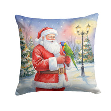 Load image into Gallery viewer, Lorikeet with Santa Claus Throw Pillow
