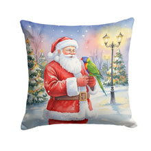 Load image into Gallery viewer, Lorikeet with Santa Claus Throw Pillow